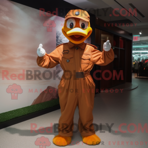 Brown Duck mask kostyme...