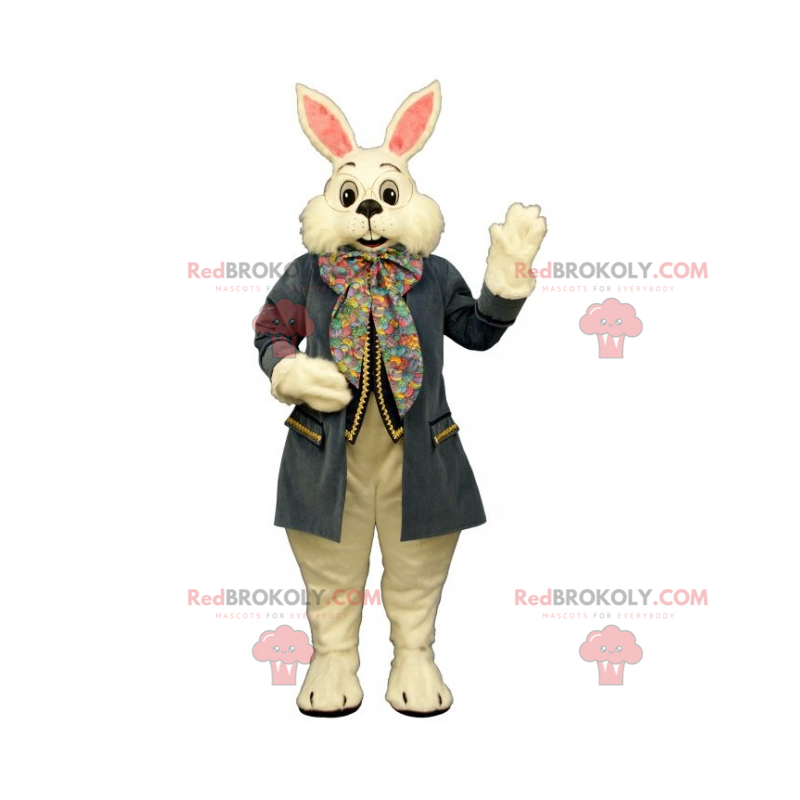 Maskot postavy Alenka v říši divů - Bílý králík - Redbrokoly.com
