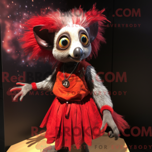 Postava maskota Red Aye-Aye...