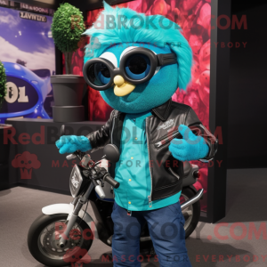 Turquoise Raspberry mascot...