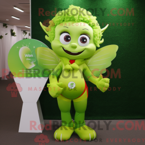 Postava maskota Lime Green...