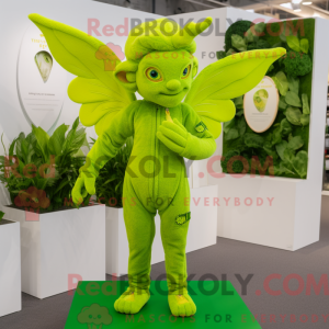 Postava maskota Lime Green...