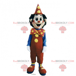 Mascote do personagem de circo - palhaço sorridente -