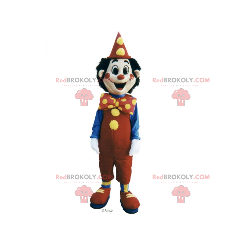 Cyrkowa maskotka - uśmiechnięty klaun - Redbrokoly.com Cyrkowa maskotka - uśmiechnięty klaun - Redbrokoly.com