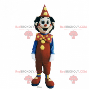 Mascota de personaje de circo - payaso sonriente -