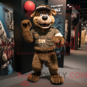Brun Marine Recon maskot...