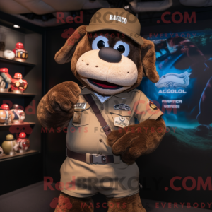 Brun Marine Recon maskot...