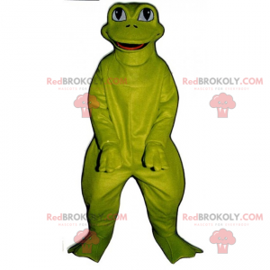 Mascotte stripfiguur - groene kikker - Redbrokoly.com