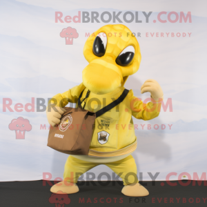 Geel Hydra-mascottekostuum...