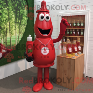 Maskottchen-Kostüm Rote...
