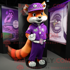 Purple Fox-maskotdraktfigur...