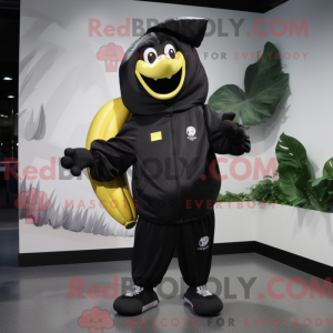 Sort Baa maskot kostume...
