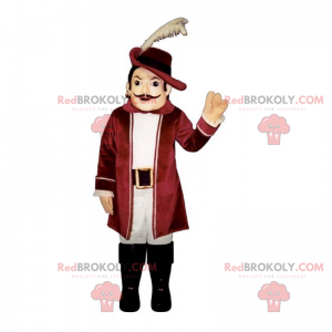 Mascote personagem renascentista - Redbrokoly.com