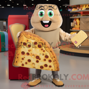 Tan Pizza Slice máscara de...