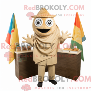 Beige Fish Tacos mascot...