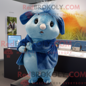 Blue Guinea Pig mascot...