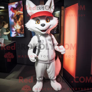 White Fox maskot kostyme...