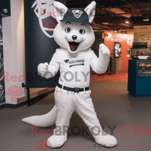 White Fox maskot kostyme...