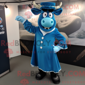 Blue Steak maskot kostume...