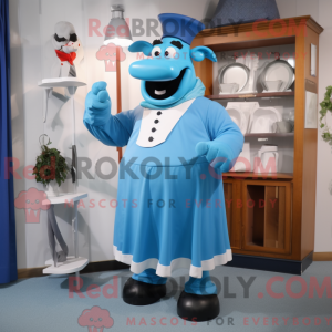 Blue Steak maskot kostume...