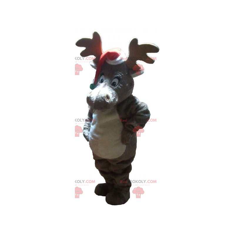 Kerstkaraktermascotte - Rendier - Redbrokoly.com