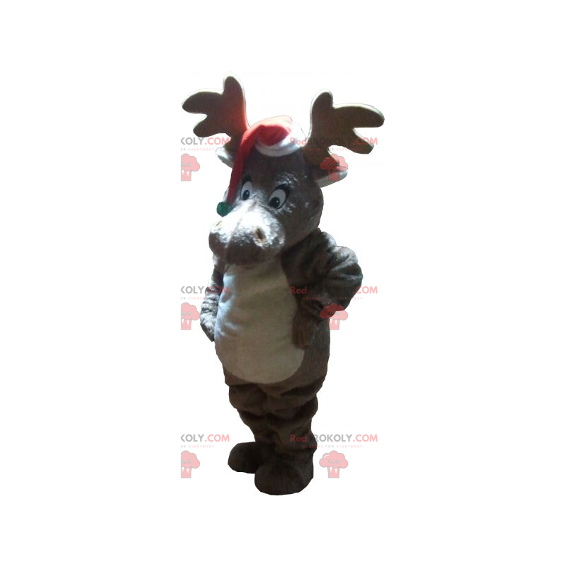 Mascote do personagem de Natal - Rena - Redbrokoly.com
