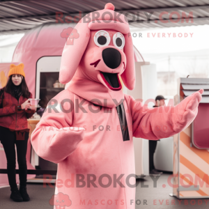 Maskottchenkostüm Pink Hot...