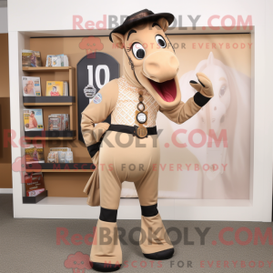 Tan Horseshoe mascot...