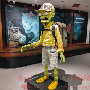 Figura de máscara de zumbi...