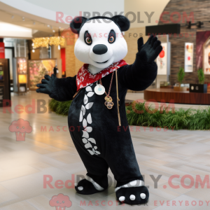 Black Ermine mascot costume...