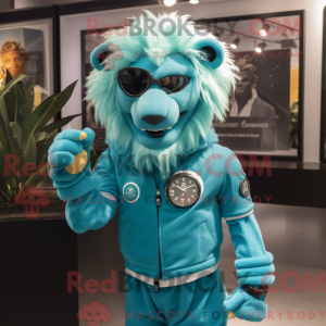 Turkis Tamer Lion maskot...