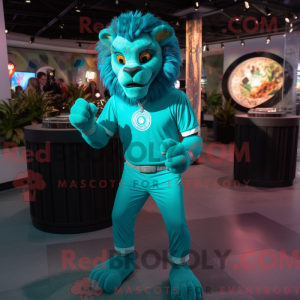 Turkis Tamer Lion maskot...