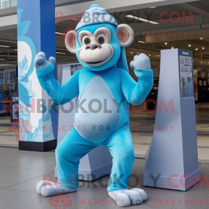 Hemelsblauw chimpansee...