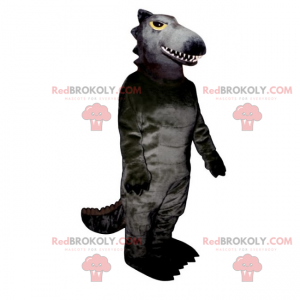 Anime karakter mascotte - zwarte draak - Redbrokoly.com