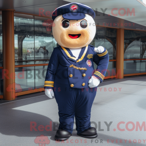 Navy Donut-maskotdraktfigur...