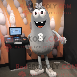 Gray Aglet mascot costume...