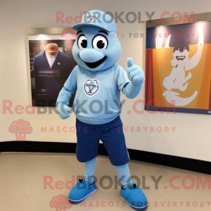 Postava maskota Sky Blue...