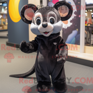 Sort Dormouse maskot...