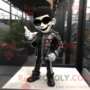 Black Mime mascot costume...