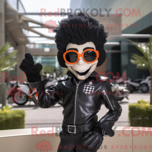 Black Mime mascot costume...