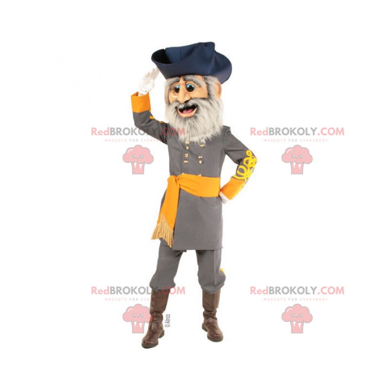 Historical character mascot - 19th century captain -