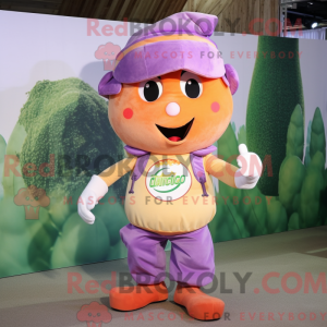 Peach Grape mascottekostuum...