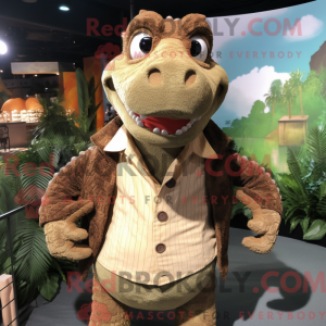 Brown Crocodile mascot...