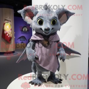 Grå frugt flagermus maskot...