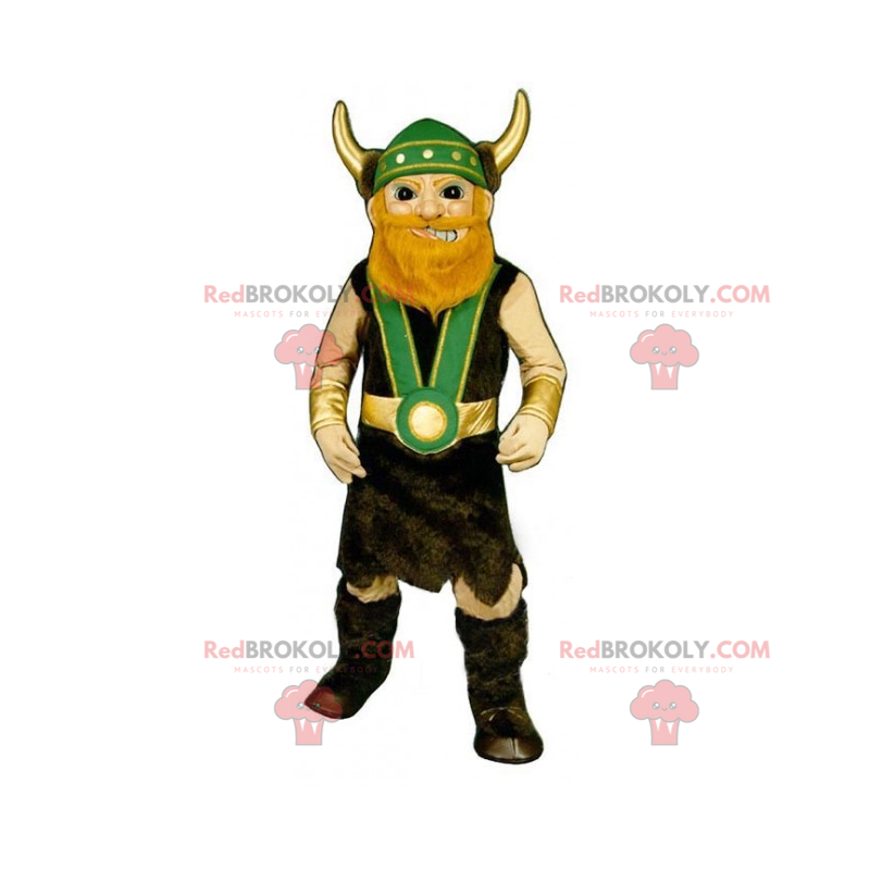 Mascote viking loiro, homem lutador, fantasia Cortar L (175-180CM)