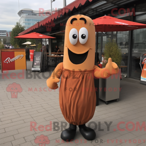 Tan Currywurst mascotte...