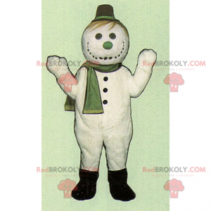 Mascote do personagem de inverno - boneco de neve -