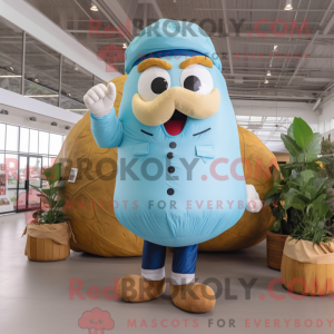 Sky Blue Potato mascot...