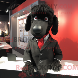 Black Dog-maskotdraktfigur...