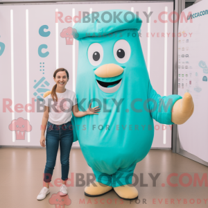 Cyan Croissant maskot...